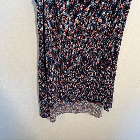 Knit Works Ribbed Tank Top Navy Floral - Picture 3 of 9